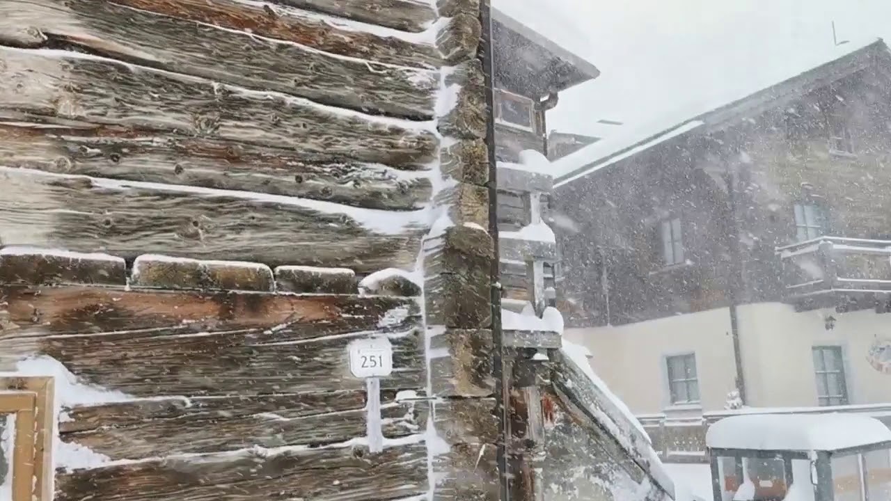 Bufera di neve a Livigno