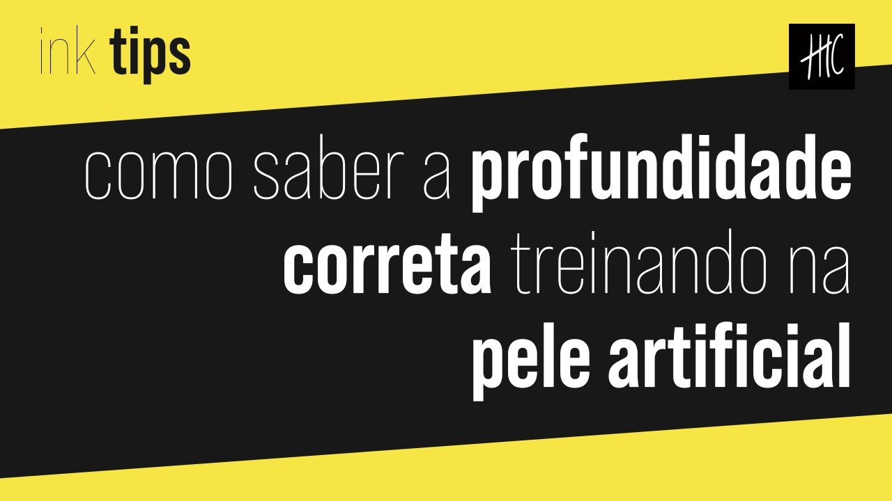 Qual a profundidade correta pela pele artificial?