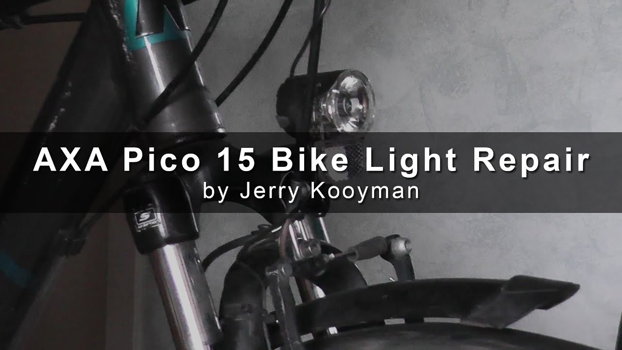 AXA Pico15 bike light repair / fiets licht reparatie