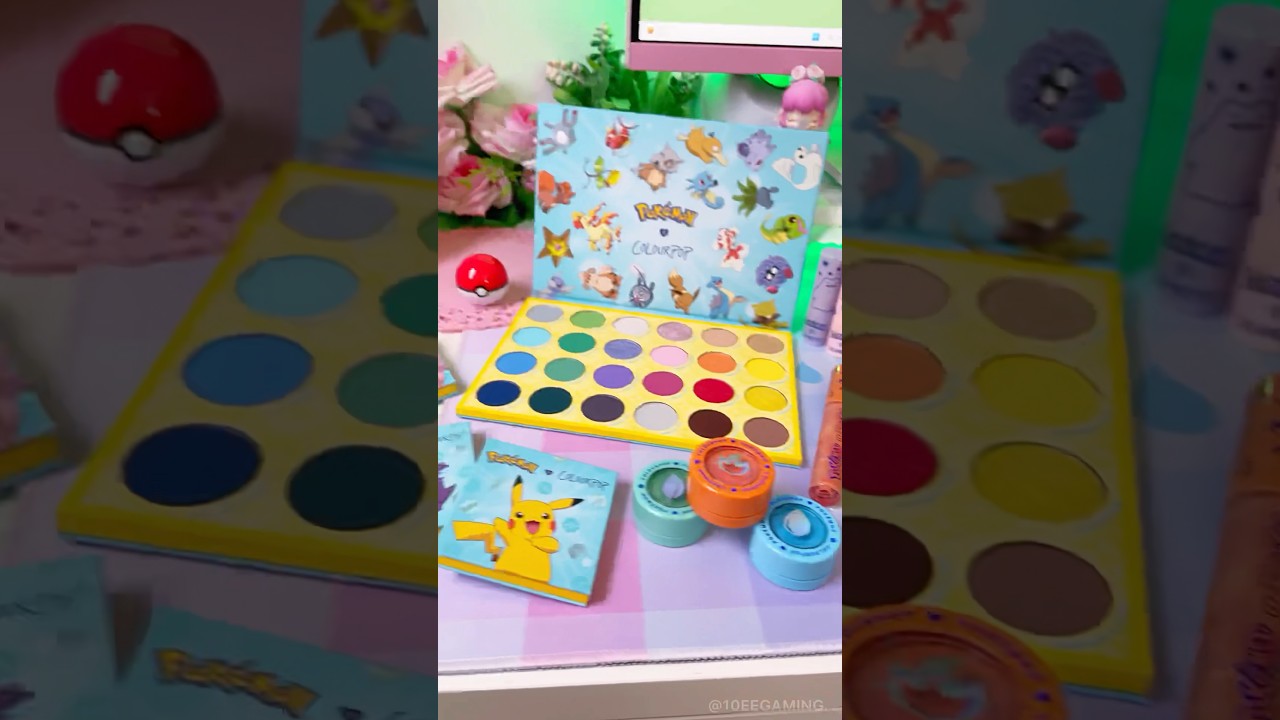 🌸 Unboxing the Colourpop x Pok&eacute;mon PR Collab 😍‼️ 10eegaming #pokemon #colourpop #kawaii #nintendo