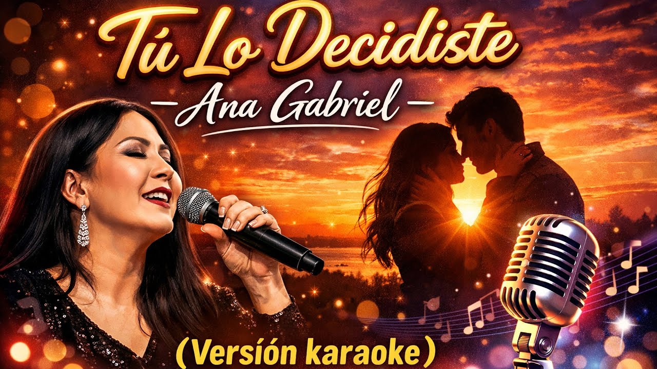 Tú Lo Decidiste - Ana Gabriel ( Versión karaoke)