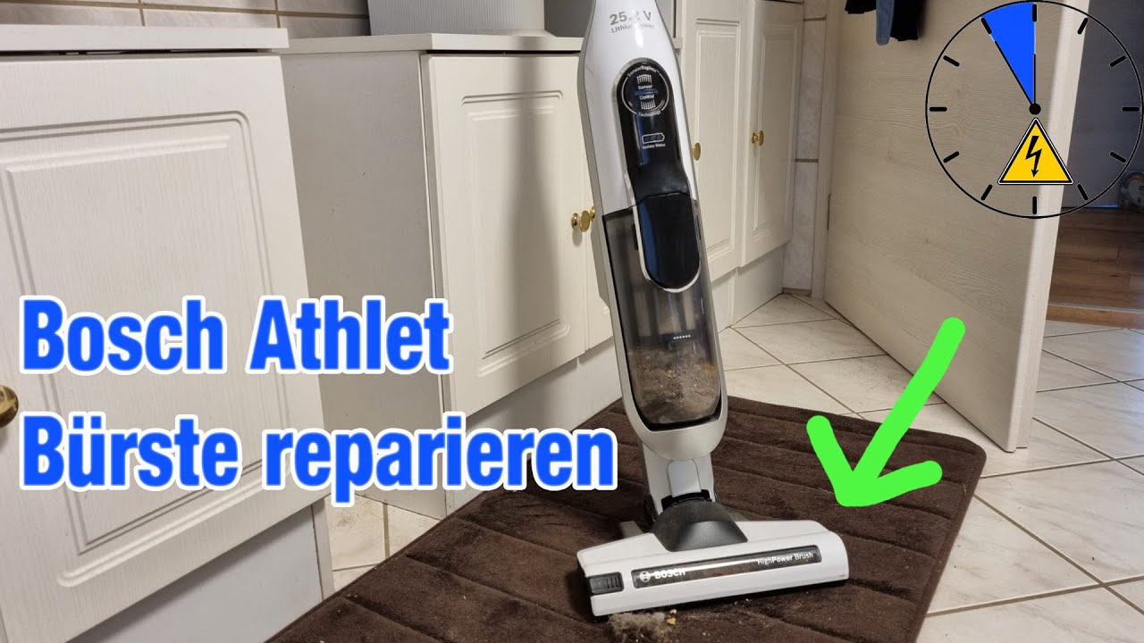 Bürste dreht nicht mehr! reparieren Athlet Bosch defekt