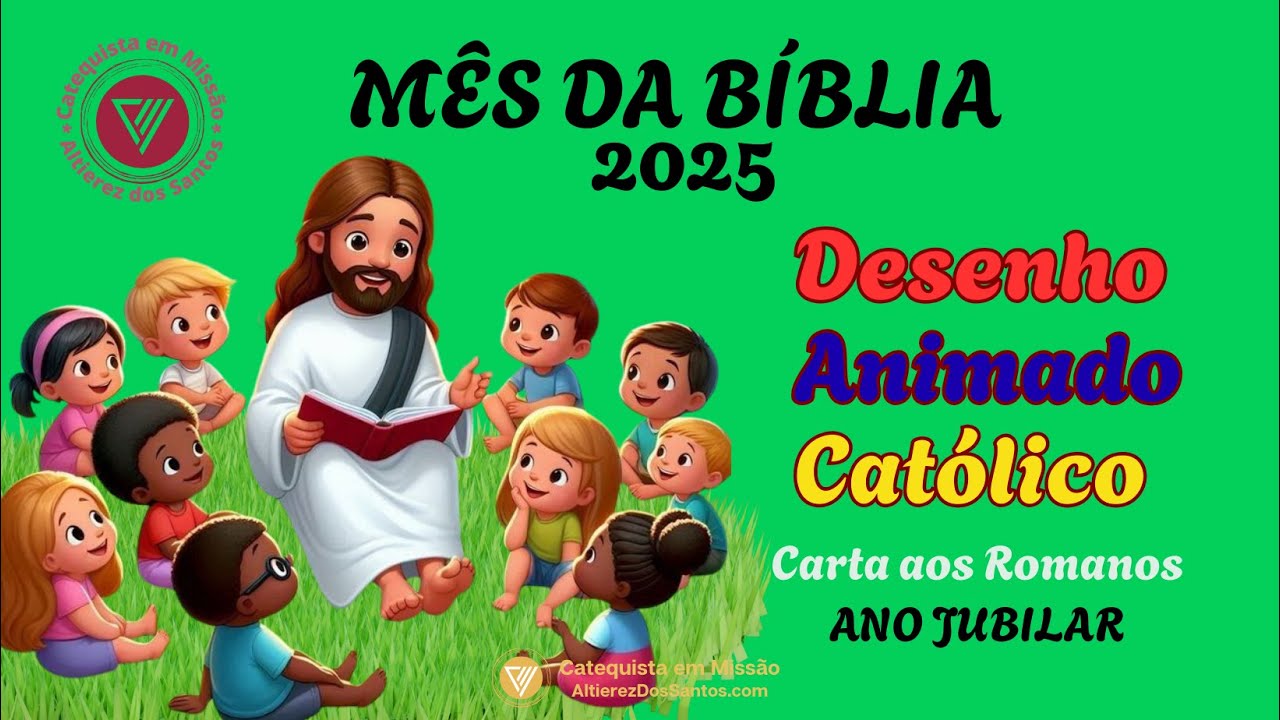 Mês da Bíblia 2025 - Ano Jubilar - Carta aos Romanos - Desenho Animado Católico. #igrejacatólica #fe