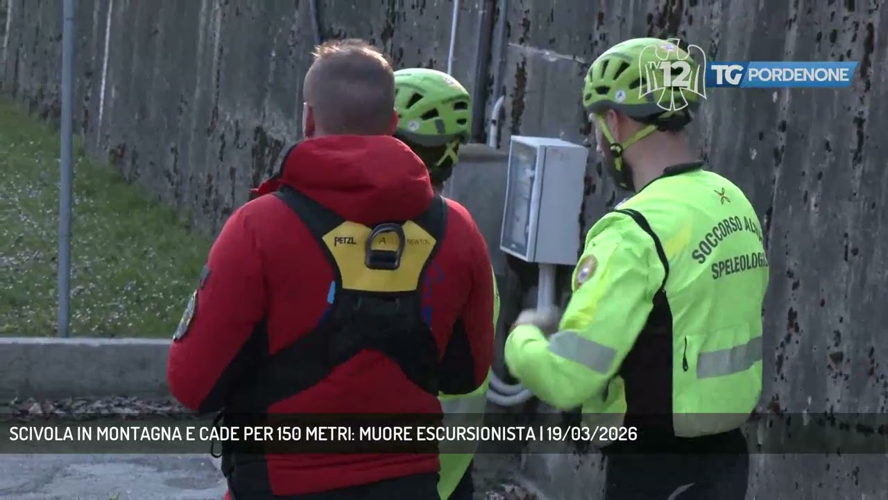 SCIVOLA IN MONTAGNA E CADE PER 150 METRI: MUORE ESCURSIONISTA | 19/03/2026