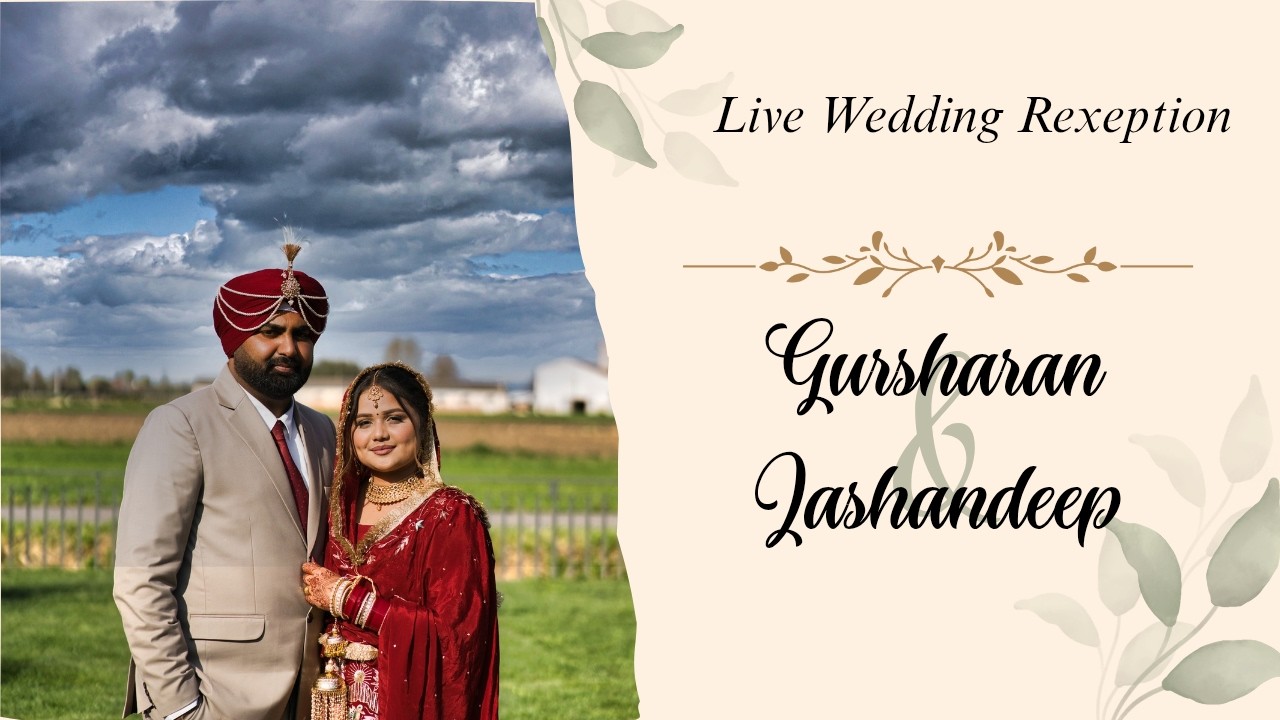 LIVE WEDDING RECEPTION | Jashandeep & Gursharan | 28/03/2026 | Dhadwal Films Italy | Gadria Dj