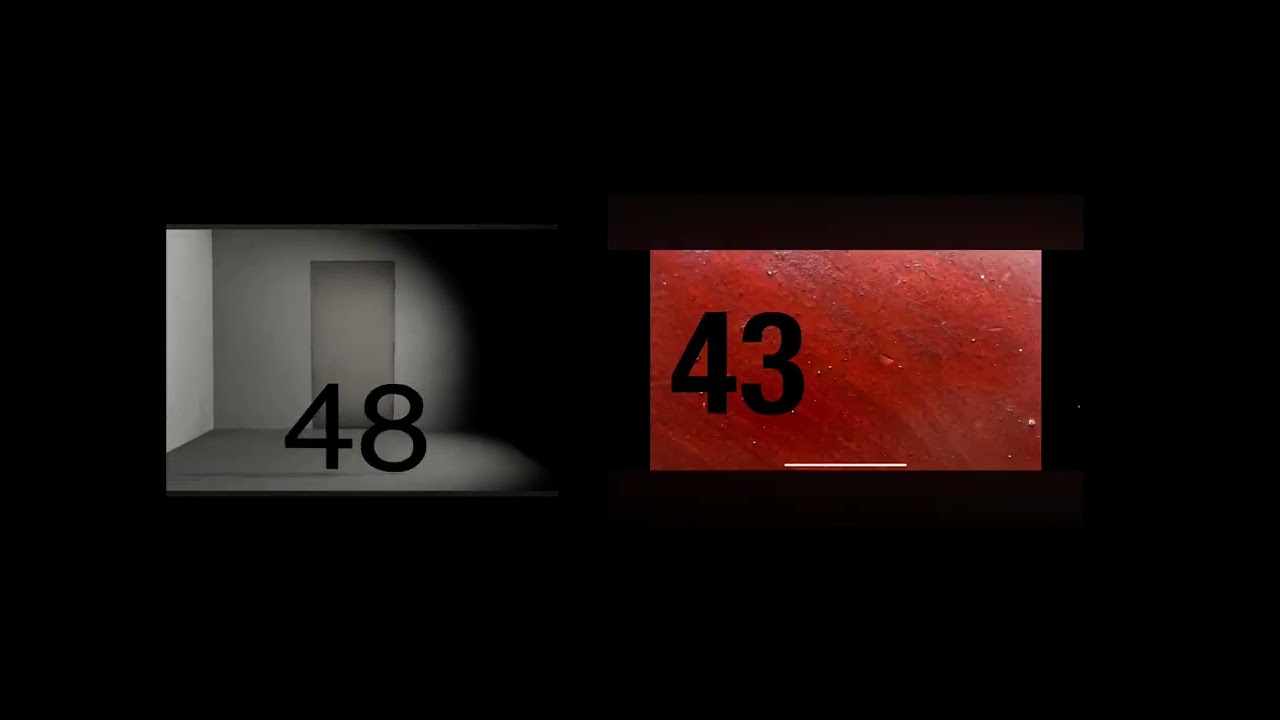 60 seconds Scary countdown VS 60 second timer with Helvetica Fonts