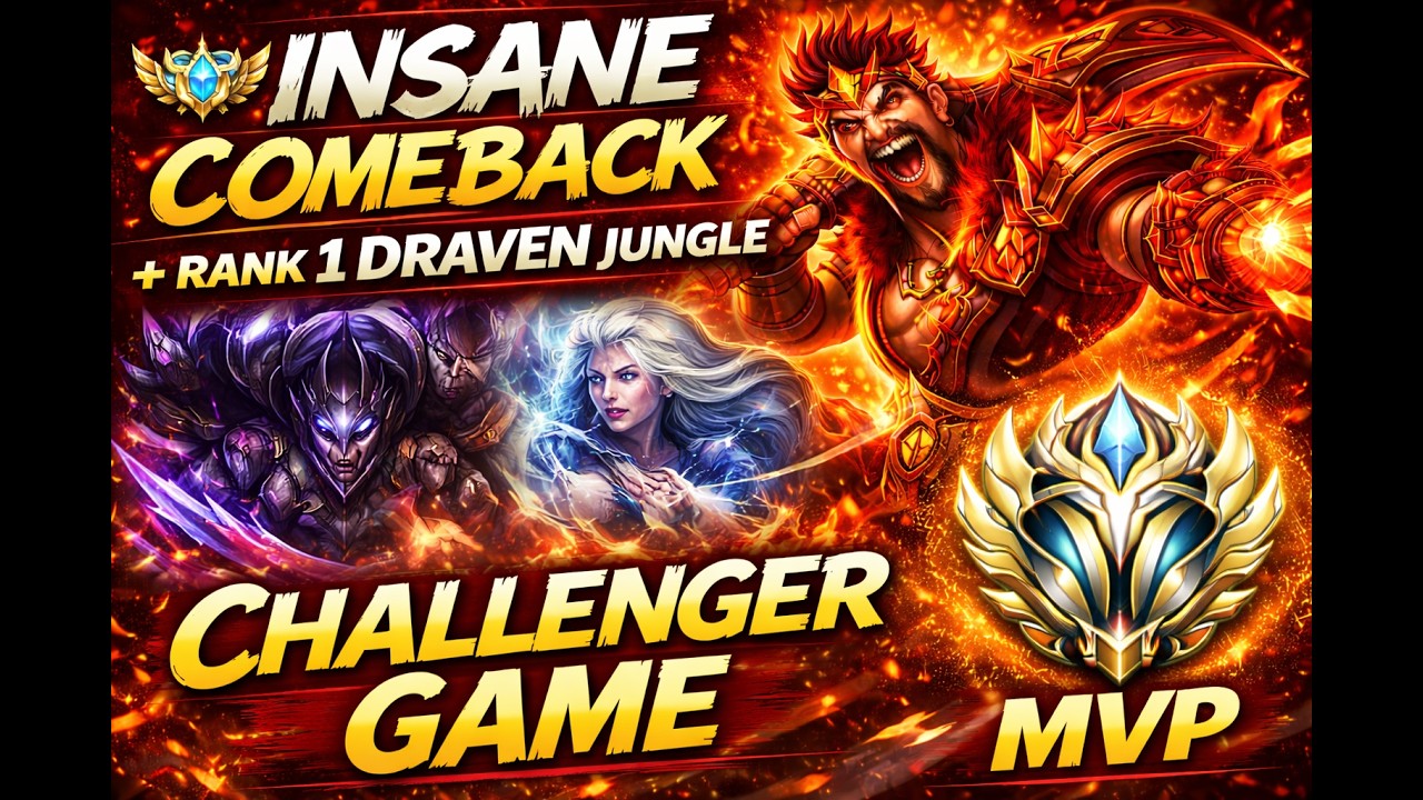 НЕВЕРОЯТНОЕ ВОЗВРАЩЕНИЕ | Игра в ранге Challenger, 1-е место, Дрейвен, лучший лесник, керри #wild...