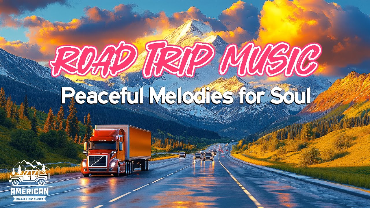 Journey Through American Street, Driving with Guitar Relaxing Music, Peaceful Melodies for Soul