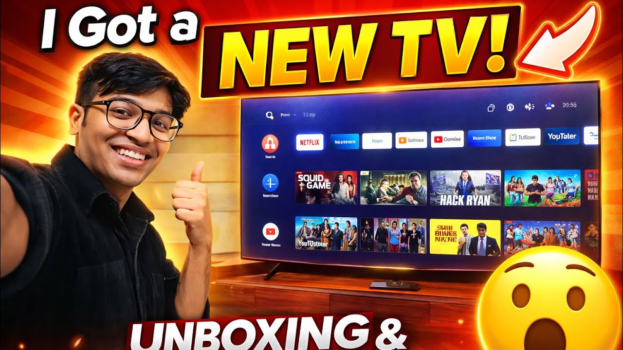 New Tv Agya 😍 #views #vlog #unboxing #fyp #feed #trend 