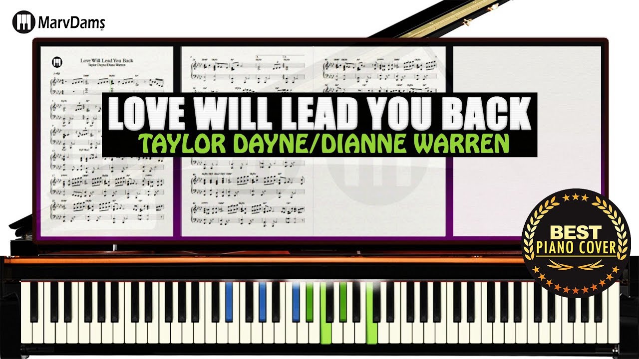 ♪ Love Will Lead You Back -Taylor Dayne /Piano Cover Instrumental Tutorial Guide