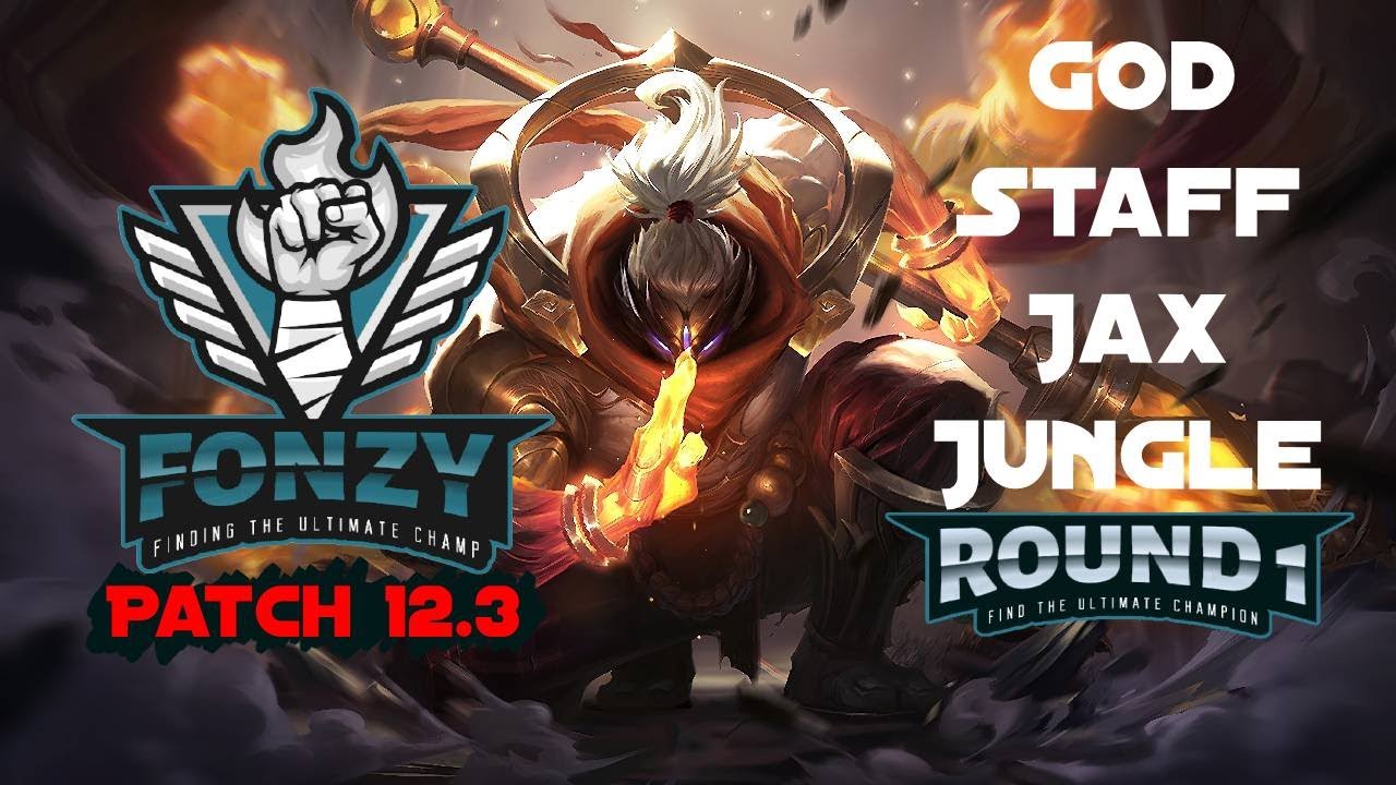 GOD STAFF JAX JUNGLE - Season 12 Patch 12.3 -  League of Legends -  Round 1 - Gameplay