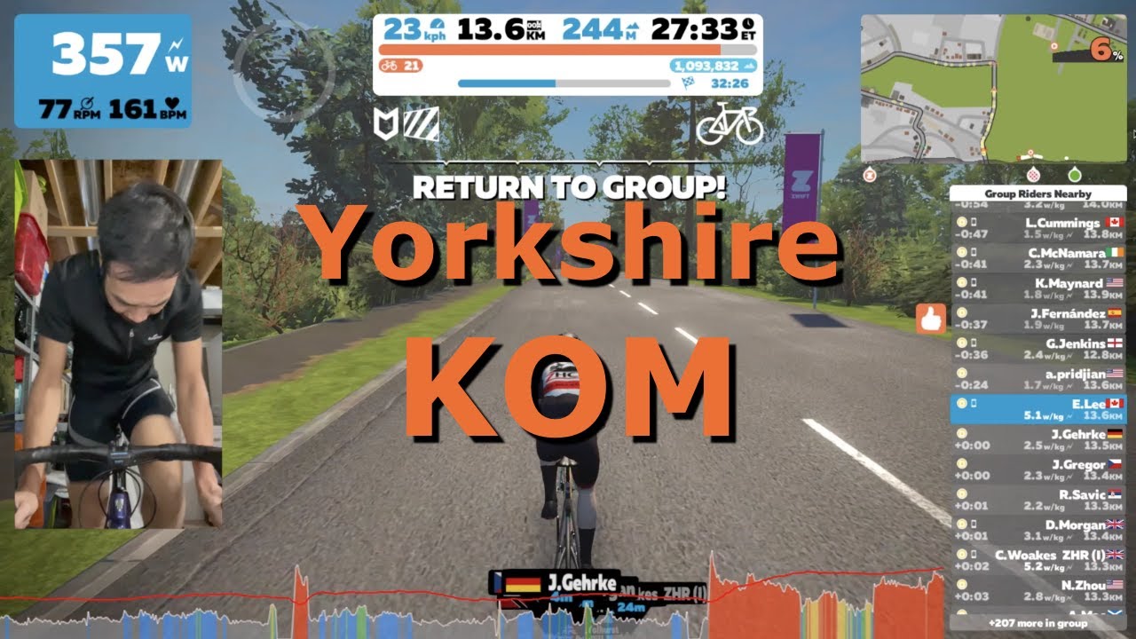 Yorkshire KOM // Zwift KOM