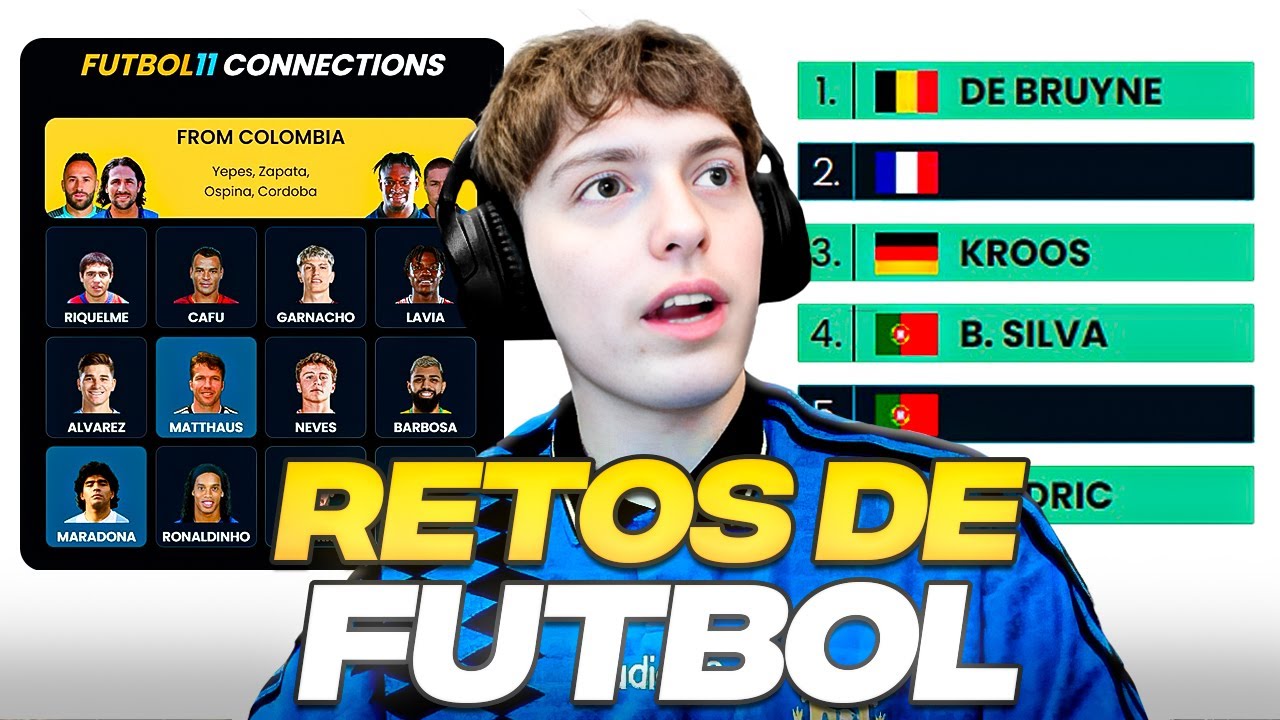 DAVOO XENEIZE JUEGA A RETOS DE FUTBOL ACTUAL - ADIVINA EL JUGADOR, FUTBOL BINGO Y GRID (PARTE 15)