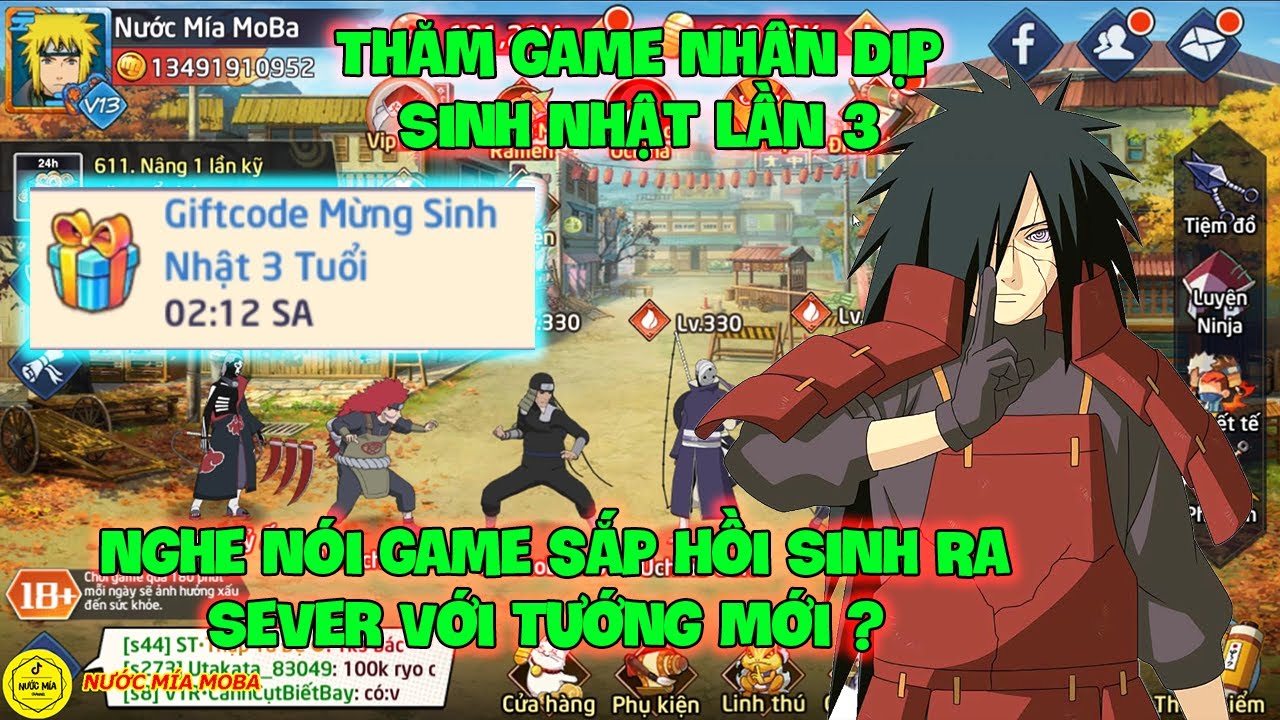 Huyền Thoại Nhẫn Giả : Nghe Nói Game Hồi Sinh Ra Sever Với Tướng Mới ? Thăm Game Nhân Dịp Sinh Nhật