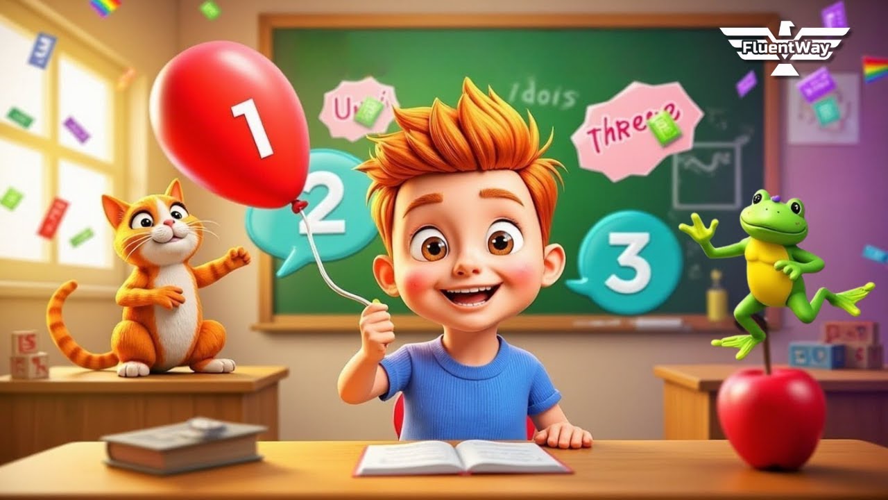 N&uacute;meros em Ingl&ecirc;s para Crian&ccedil;as | Aprenda de 1 a 10 Brincando | Fluent Way Idiomas