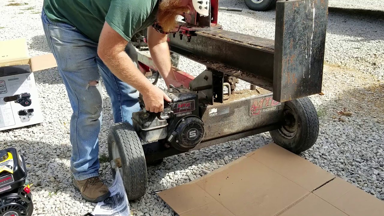 Log Splitter Blown Motor Fixed With Harbor Freight Predator 212
