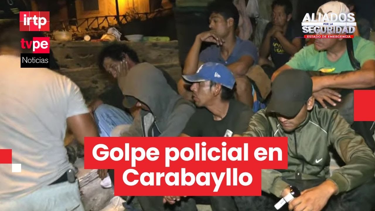 Operativo en Carabayllo deja siete detenidos y hallazgo de arma y droga en zona de difícil acceso