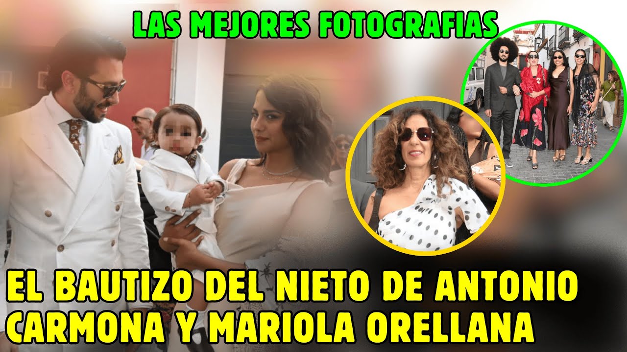 🚨💥TODAS las FOTOS del BAUTIZO del NIETO de ANTONIO CARMONA: de ROSARIO FLORES a LAURA SÁNCHEZ
