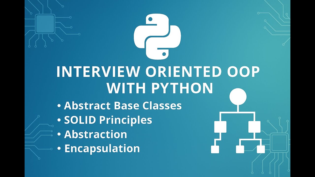 Python OOP for Interviews | Abstract Base Classes, SOLID Principles, Abstraction, Encapsulation