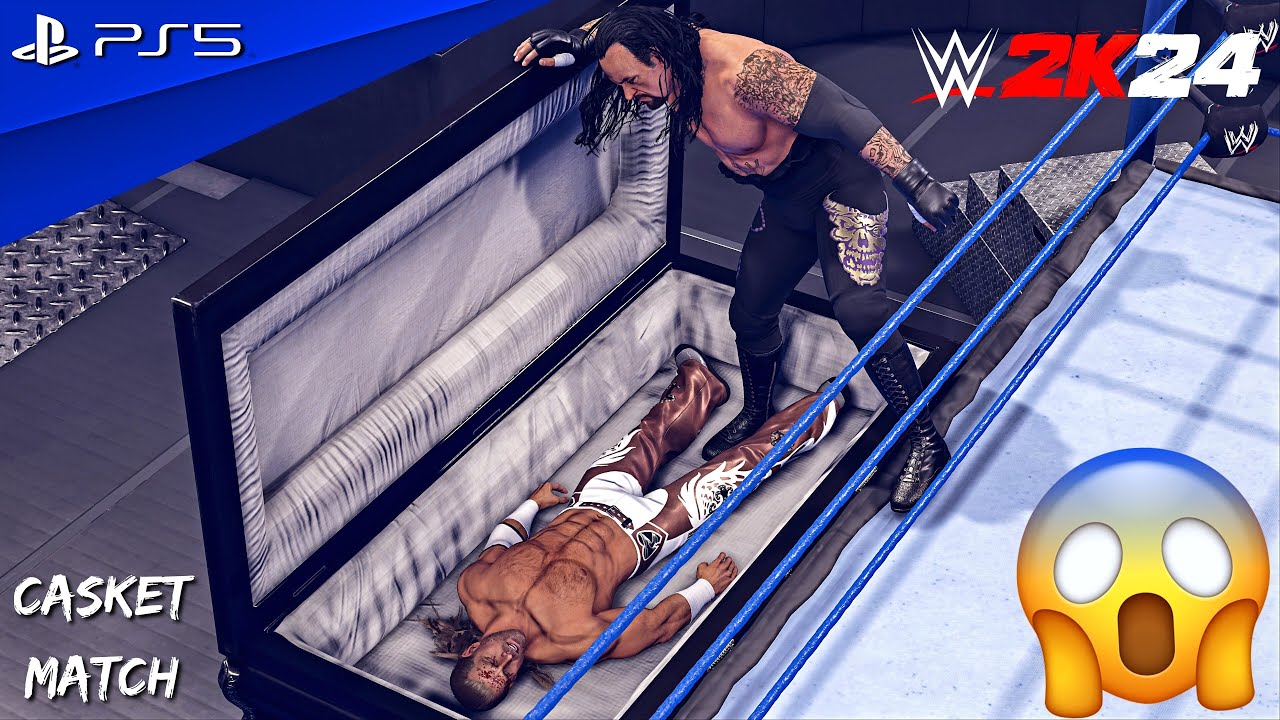 WWE 2K24 - Shawn Michaels vs. The Undertaker - Casket Match at WrestleMania 25 | PS5™ [4K60]