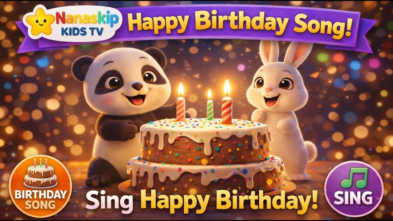 Happy Birthday from 9 Animal Friends 🎂 | Cute & Fun Celebration Song