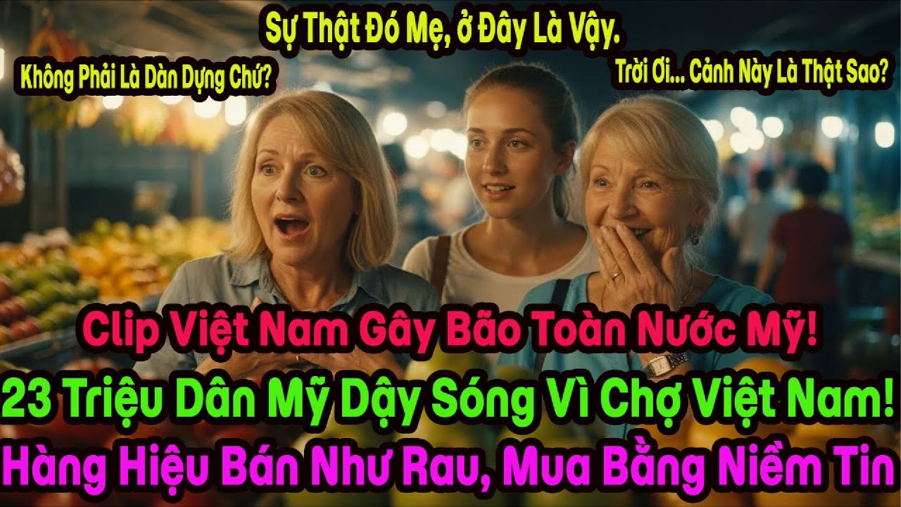 Sốc! Du Khách Tây Run Tay Quay Cảnh Trái Cây Sang Chảnh Đổ Đống ở Chợ Bà Chiểu, Gây Bão Tại Mỹ.