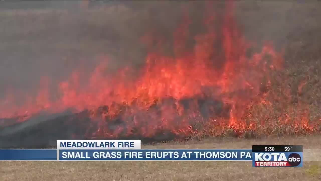 Grass fire at Rapid City park contained; cause under investigation