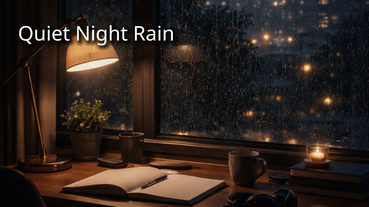Quiet Night Rain Ambience for Deep Focus | 3 Hours