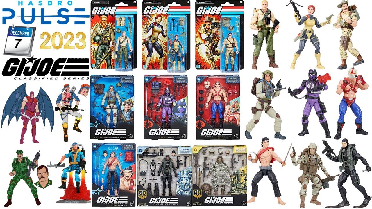 Every G.I. Joe Classified reveal and released from Hasbro Pulse LiveStream 12/7/2023