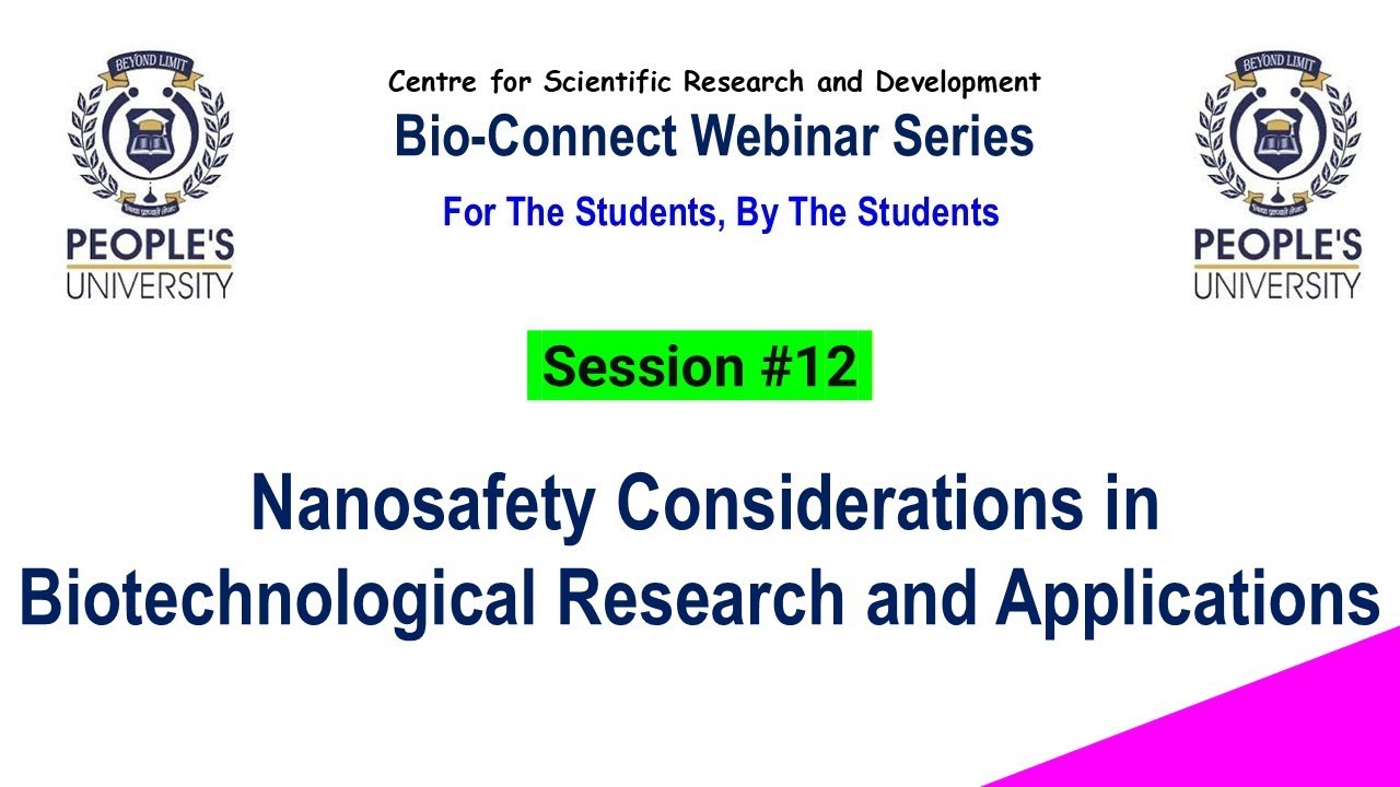 Nanosafety in Biotechnology | Bio-Connect Webina. #shorts #viral #viralvideo