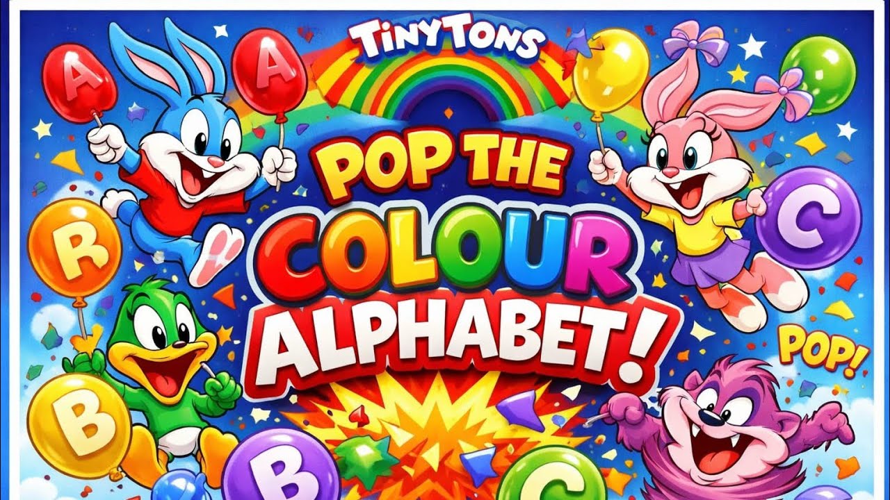 Pop The Colour Alphabet 🔤🎈 | ABC Balloon Pop Game | Learn Letters A to Z for Kids