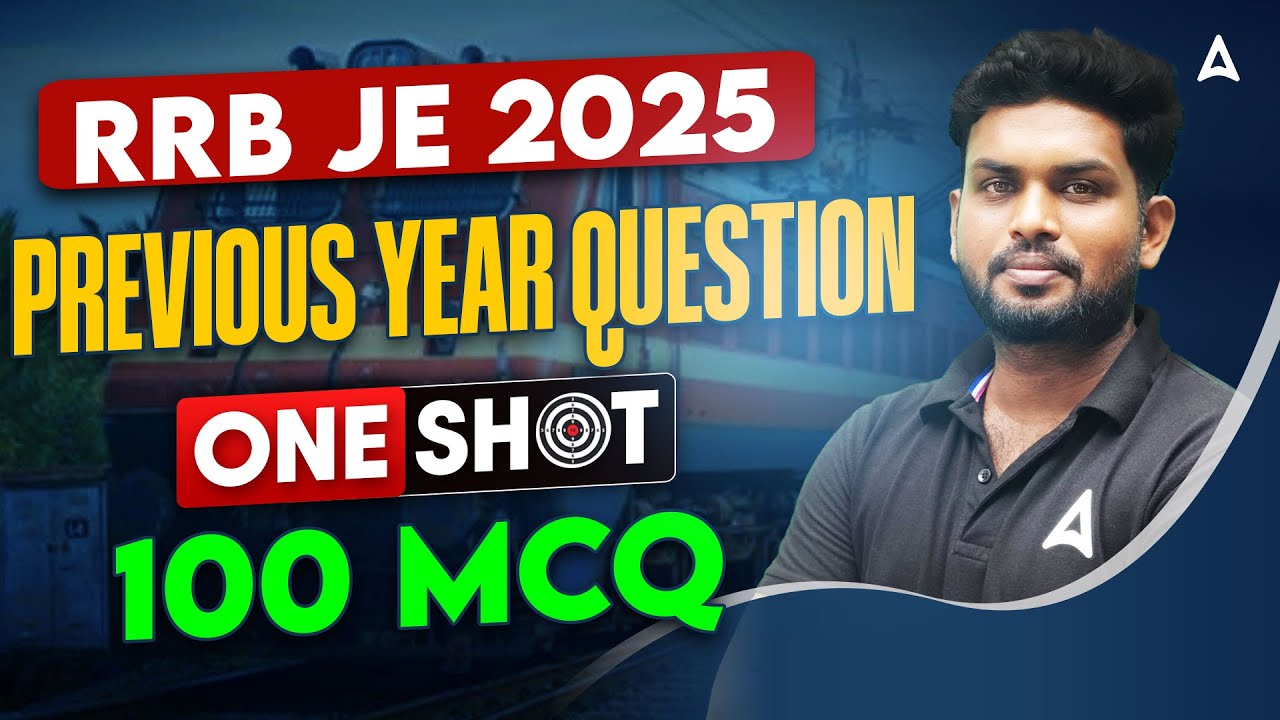 RRB JE Previous Year Question Paper | 100 MCQs One Shot | RRB JE PYQs By Vijay Sir