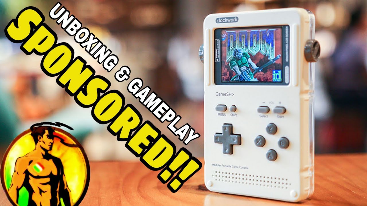 Clockwork GameShell Open Source Retro Gaming & STEM Portable Console - Unboxibg and Gameplay