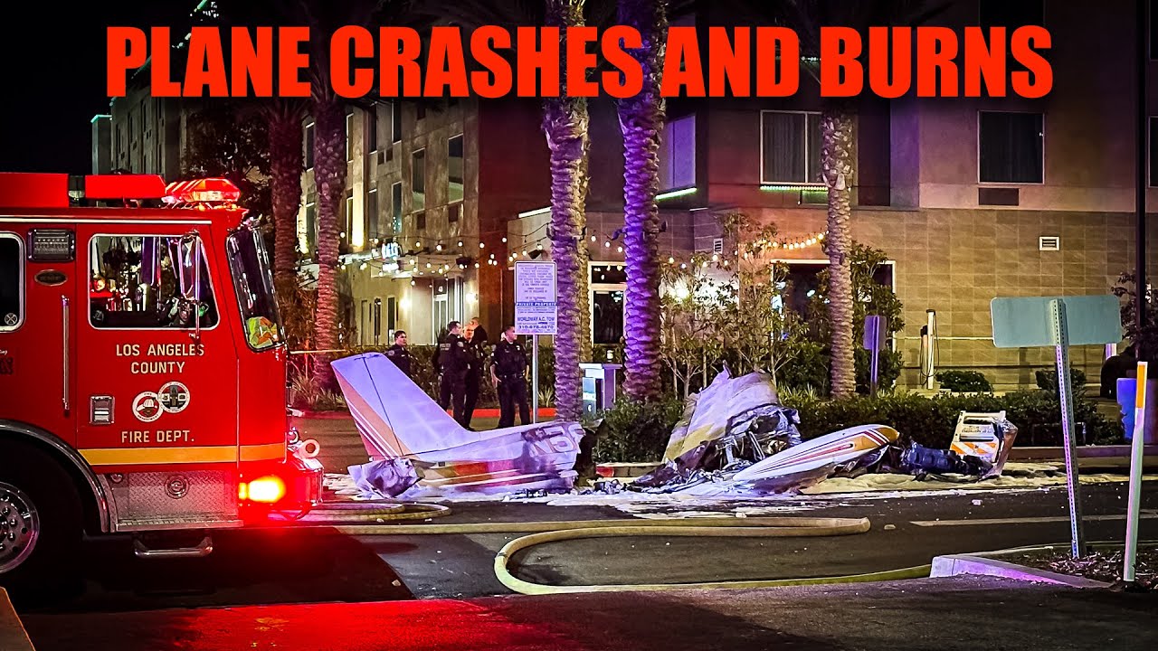 Plane Crashes & Bursts Into Flames: LA Outdoes GTA Server!