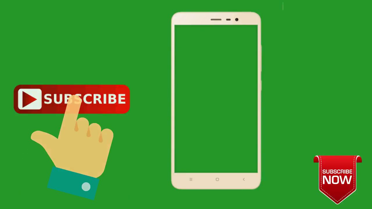 How to make  subscribe and ball icon green screen