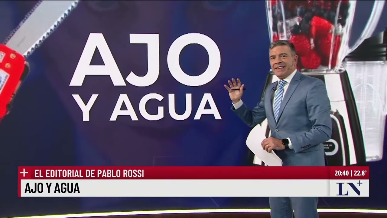 Ajo y agua. El editorial de Pablo Rossi