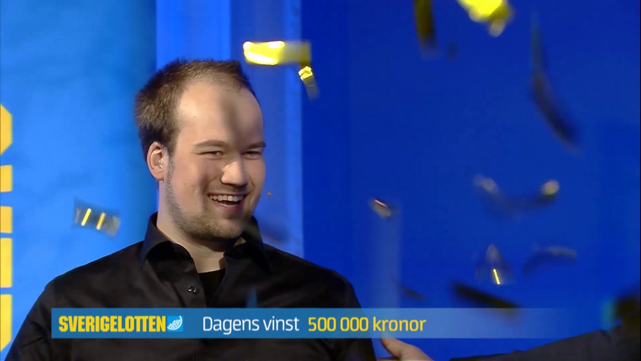 Jonas vann en halv miljon - Vinnare Sverigelotten