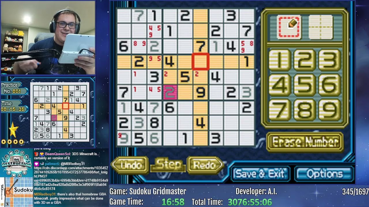 DS Destruction 345/1697: Sudoku Gridmaster