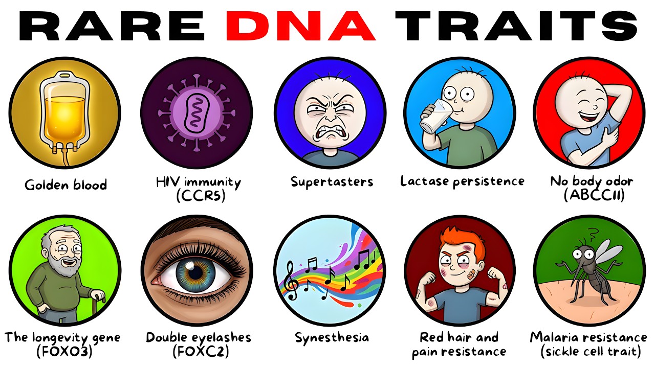 Every Rare DNA Trait You Might Have Without Knowing