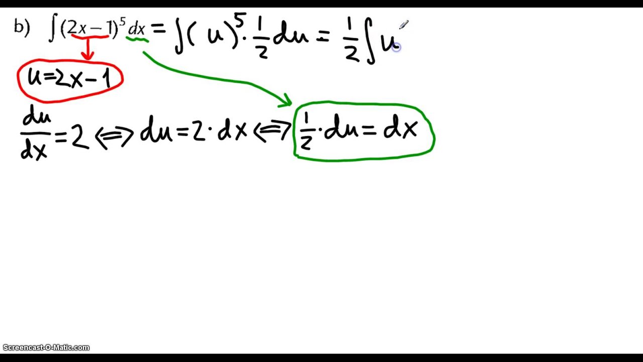 Integration ved subtitution øvelse 133