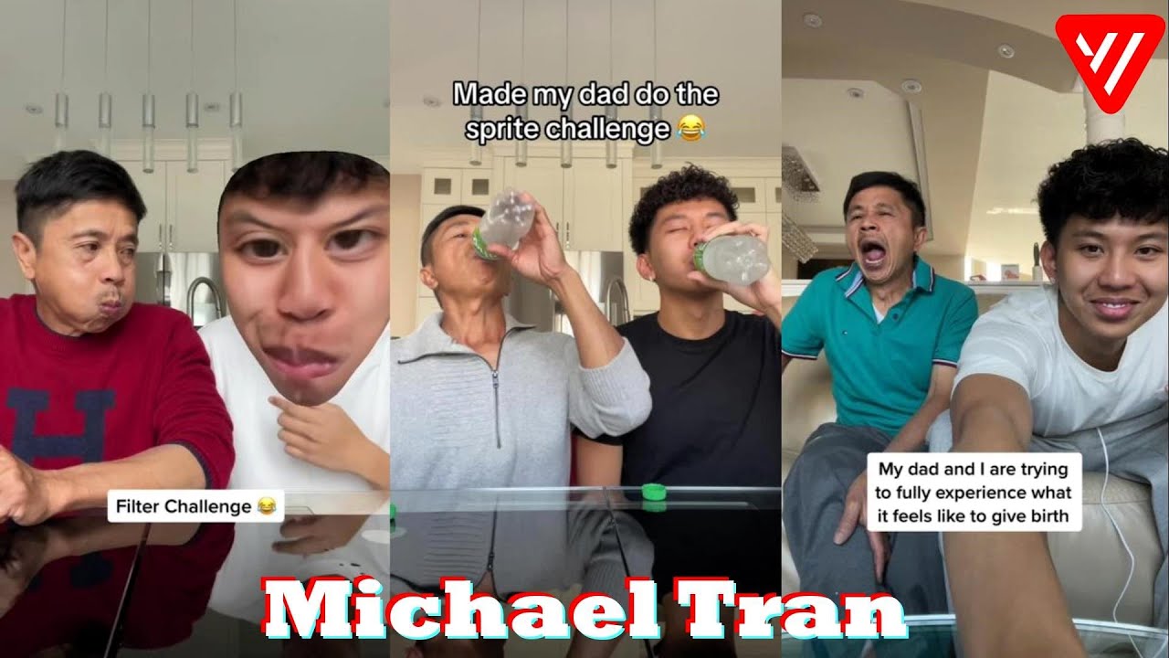 *1 Hour* Michael Tran TikTok 2023 | Funny Michael Tran and His Dad Funny Videos