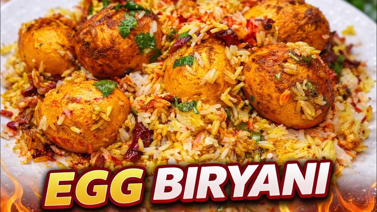 Egg Biryani Recipe | Anda Biryani Banane Ka Aasan Tarika | Street Style Egg Biryani @cookingsufiyana