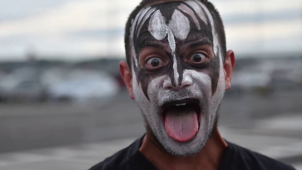 Getting the Gene Simmons makeup treatment in Syracuse, NY