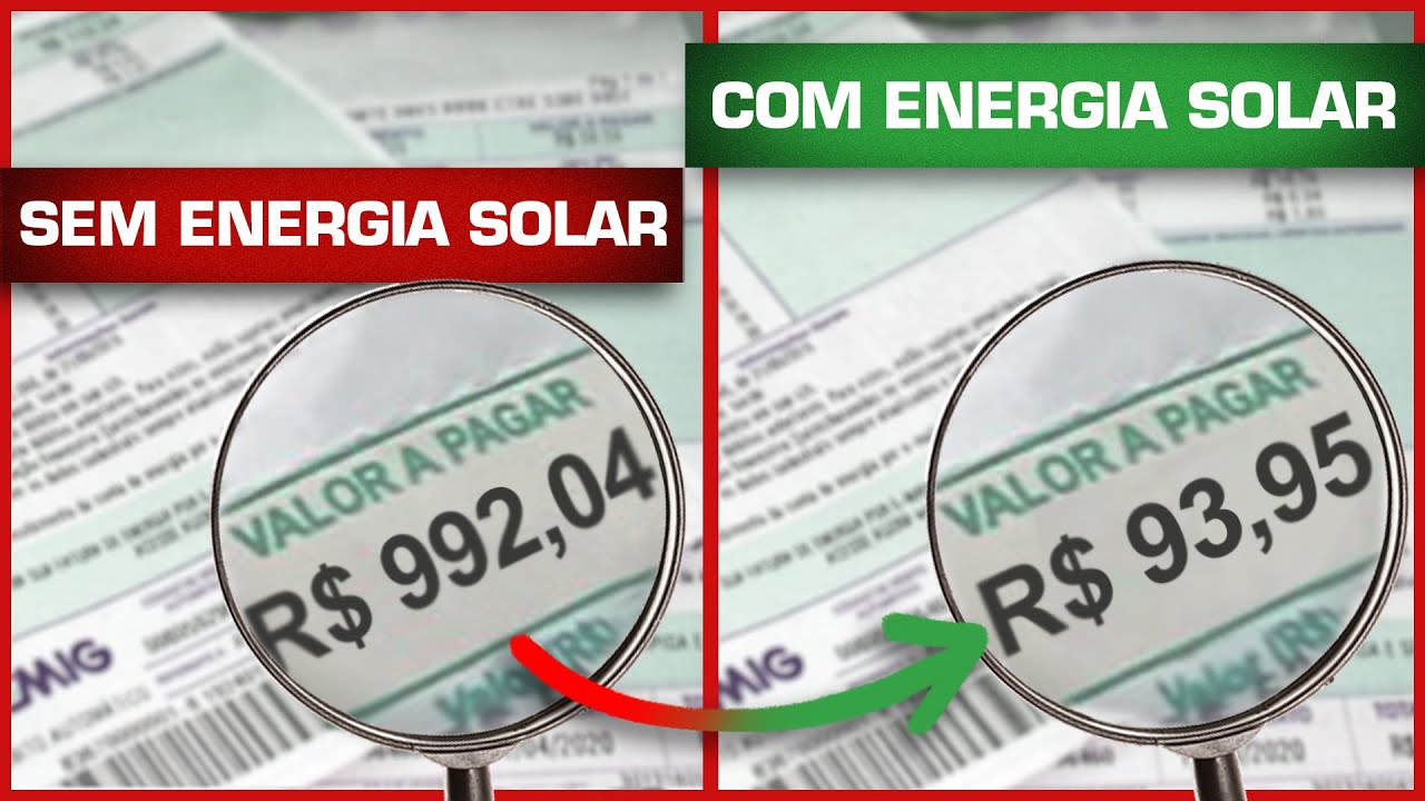 O que MUDA na CONTA de LUZ com ENERGIA SOLAR?