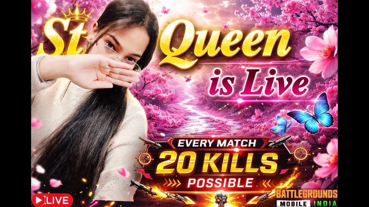 Every match 20 kill possible 🔥 Starqueenislive Starqueenislive#BGMI