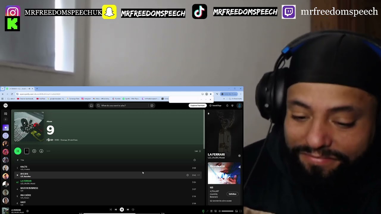 🇹🇷 UZI - 9 [ПОЛНЫЙ АЛЬБОМ] *РЕАКЦИЯ ВЕЛИКОБРИТАНИИ*