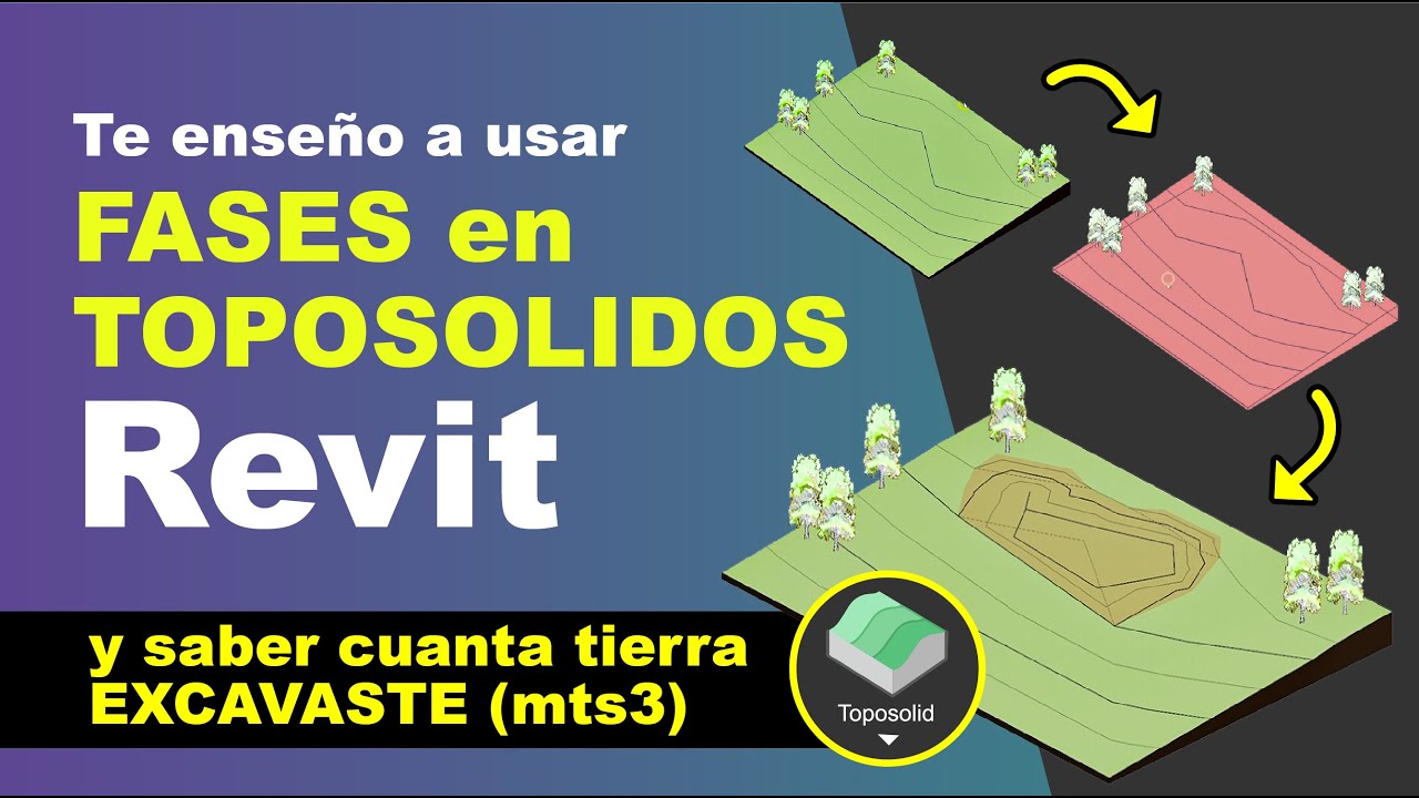 FASES y TOPOSOLIDOS EN REVIT | Calcular m³ de tierra Fácilmente