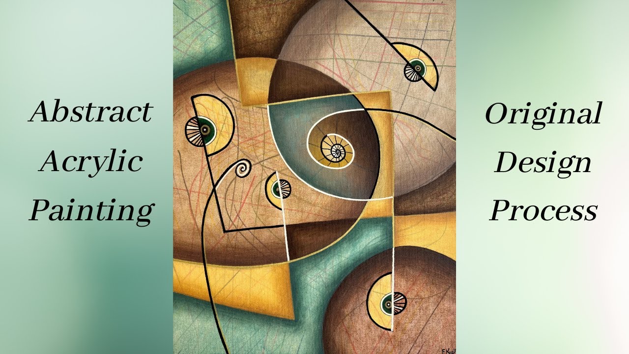 Abstract Acrylic Painting Design Process