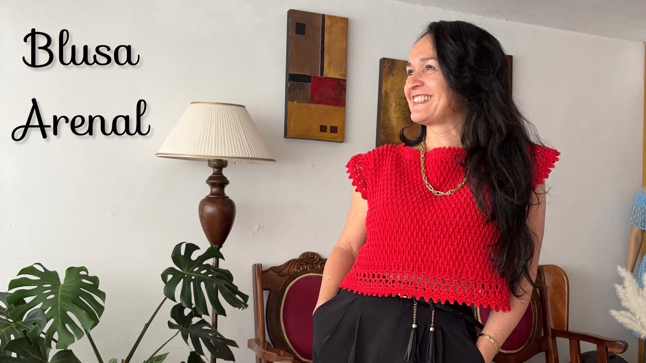 La más fácil del año: Blusa a crochet en punto alpino