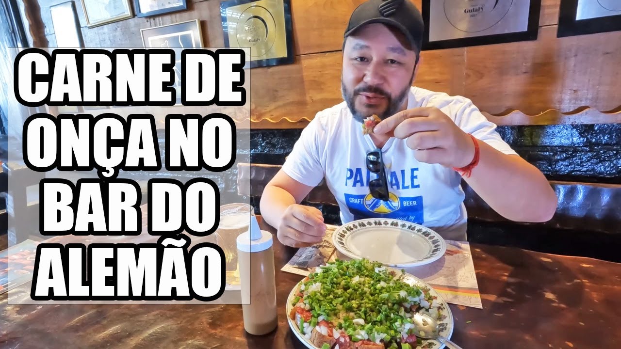 CARNE DE ONÇA NO BAR DO ALEMÃO - UM DOS BARES MAIS TRADICIONAIS E FAMOSOS DE CURITIBA
